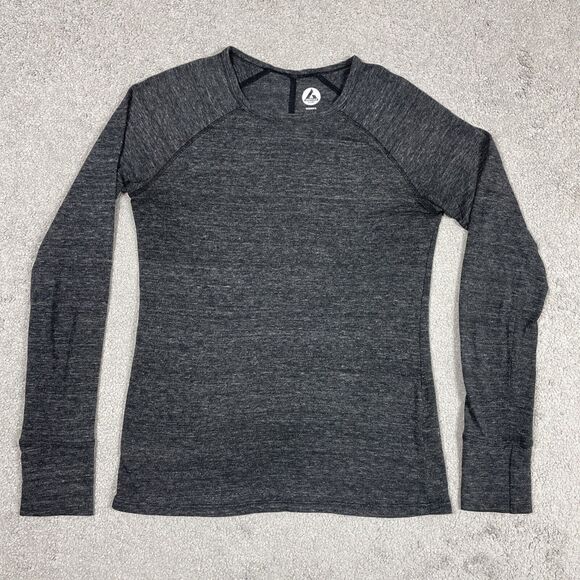 American Giant Tops - American Giant Shirt Womens Small Long Sleeve Heathy Gray Outdoors Hiking Camp